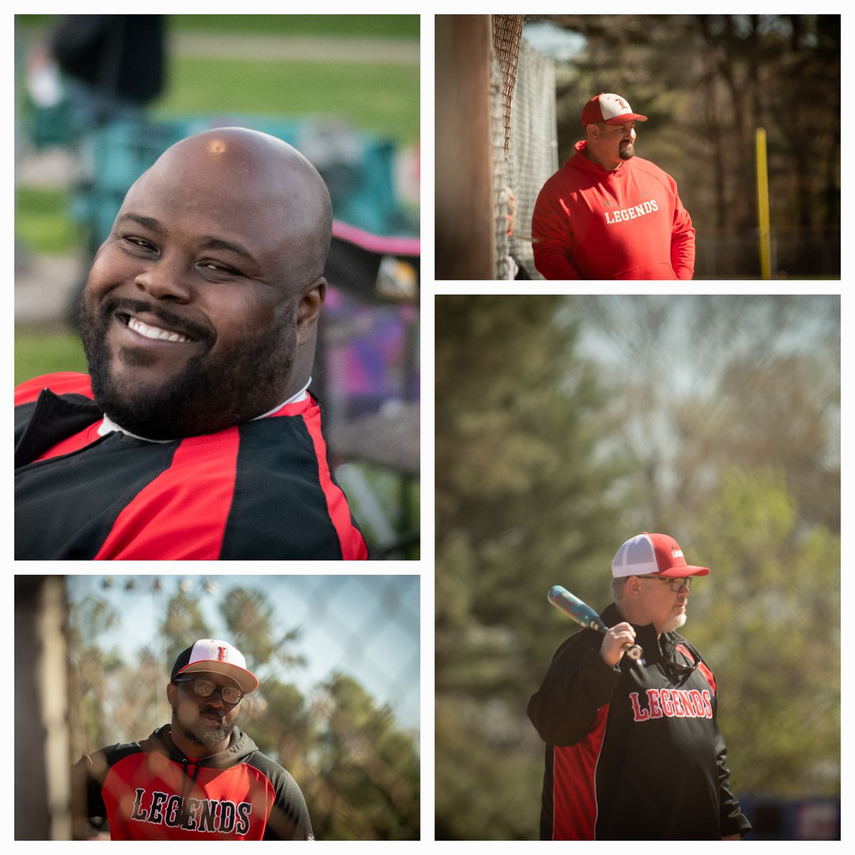 Legends coaches!! ❤️🖤🥎