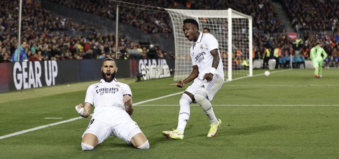 ⚪️⚽️Real Madrid vuelve a la final de la Copa del Rey, después de 9 años.
🔥El equipo blanco enfrentará en la final de la Cartuja al #Osasuna 

#CopaDelRey #BarcelonaRealMadrid #Clasico #Benzema