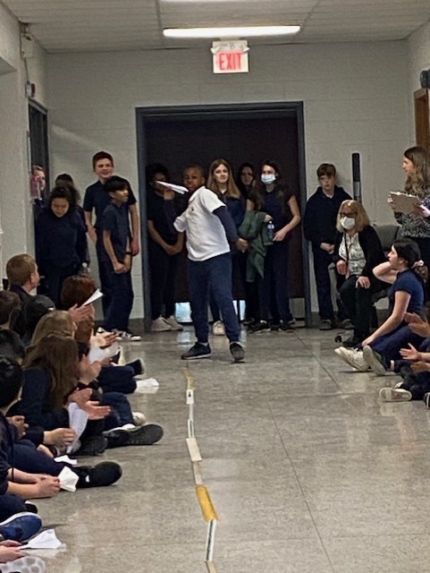 camaceschool's tweet photo. Grade 6's challenging their flight skills as competition began @HWCDSB #STEM for all planes exhibiting the four forces of: lift, weight, thrust and drag. https://t.co/c0DGSzIHjv