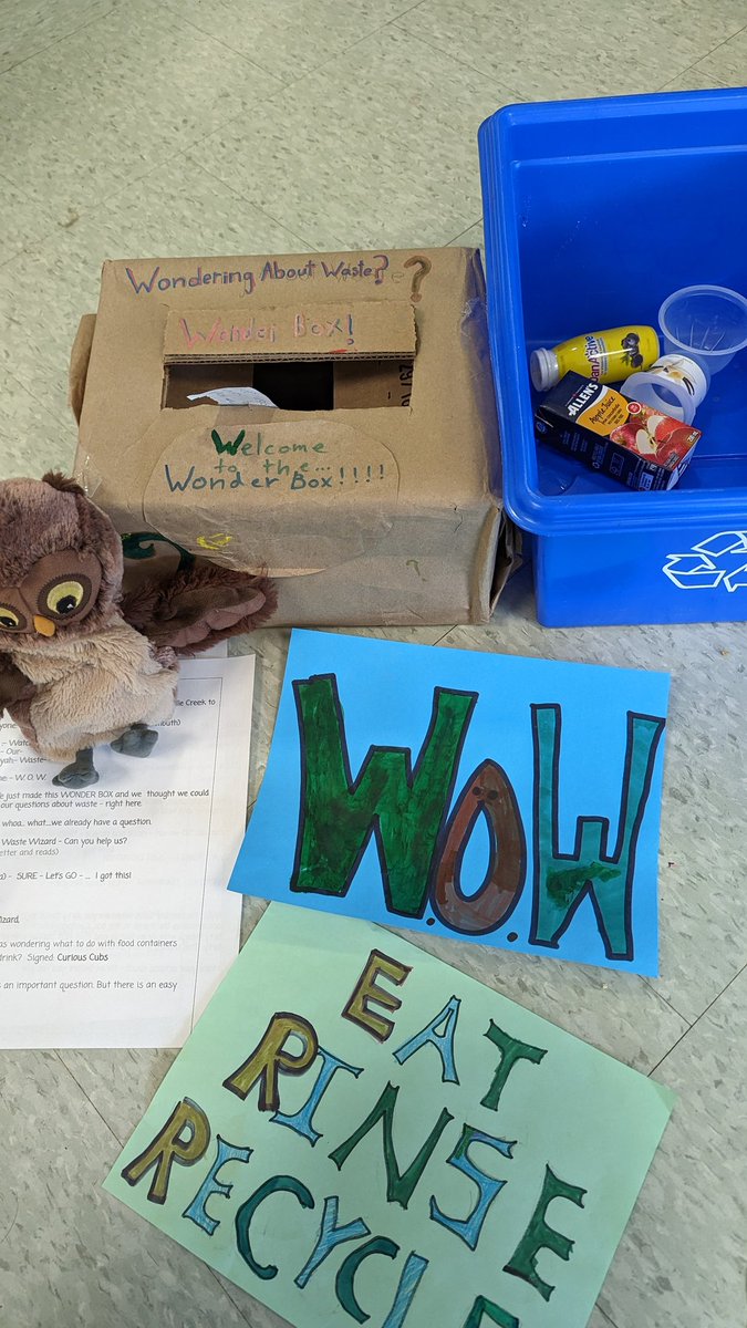 musicroom110's tweet photo. W.O.W. @Cooksvilleps we're Watching Our Waste. Our new Ecoteam class reps. spent some time checking into our waste bins for some waste challenges. Thanks everyone! You're great waste detectives. @EcosourceGreen
@EcoSchoolsCAN @PeelSchools @PDSB_eco @PeelEML @regionofpeel https://t.co/j4rtdwR7n2