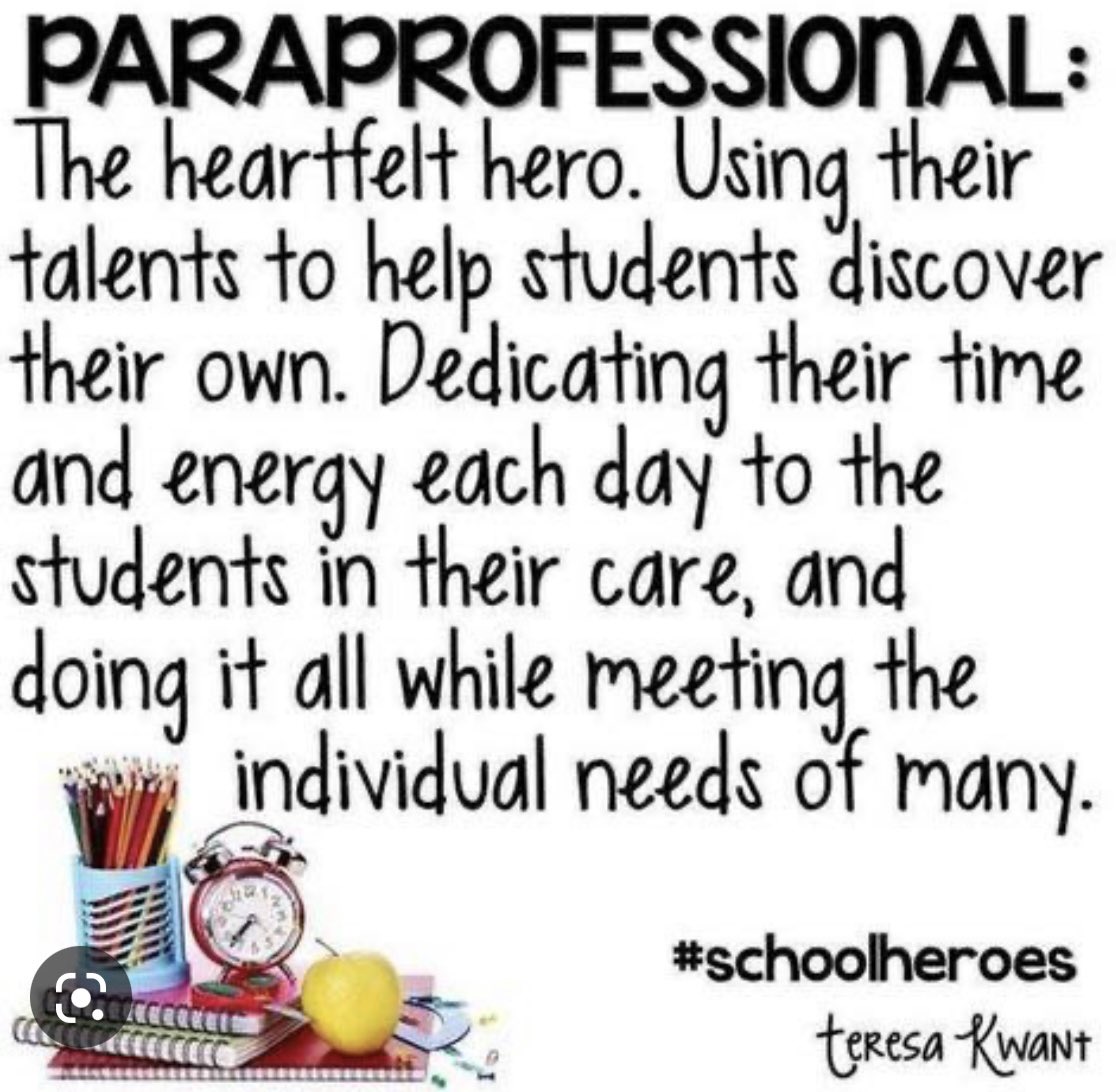 Celebrating our paraprofessionals today &amp; everyday. #tfspantherpride