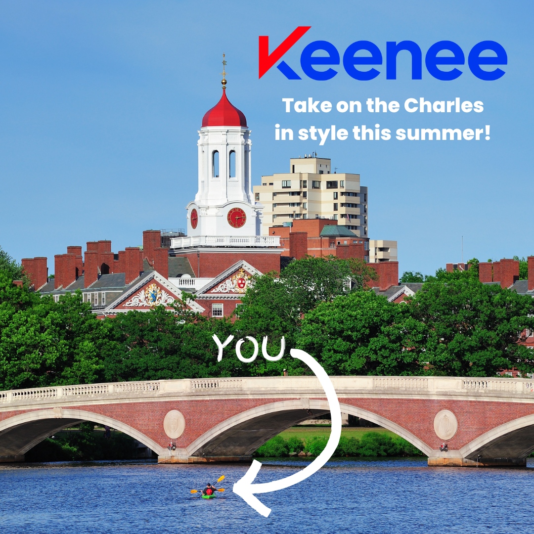 This is YOUR summer to cross a Charles River kayak trip off of your Boston bucket list! #keenee #rentals #rent #rentboston #boston #kayak #keeneeapp #charlesriver #lovethatdirtywater #harvard #esplanade
