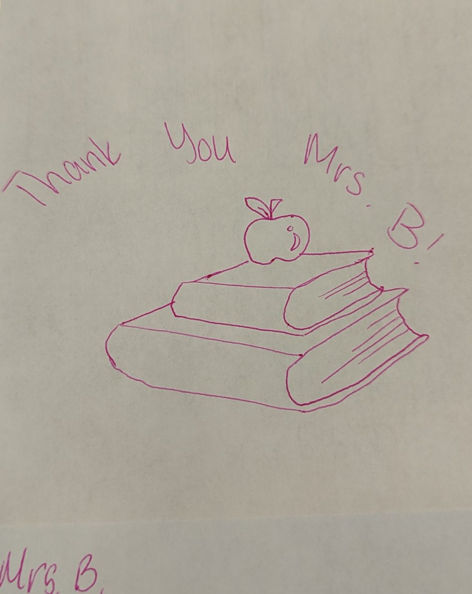 Mrsblibary's tweet photo. This week is National School Libraries Week.  Some of my students made this lovely card for me!  The kids here are so awesome! https://t.co/XVHkxZdQZ9