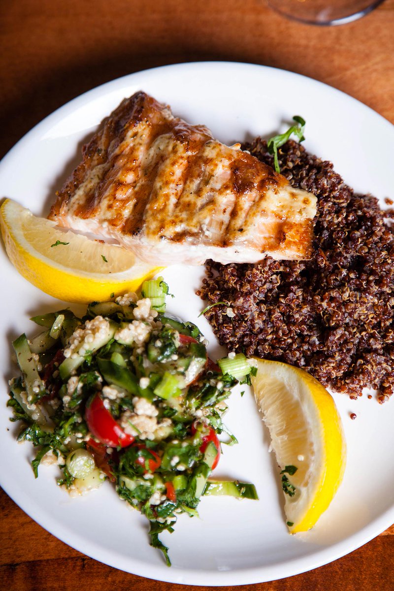 The 🌟 of the show right now with our Grilled Atlantic Salmon