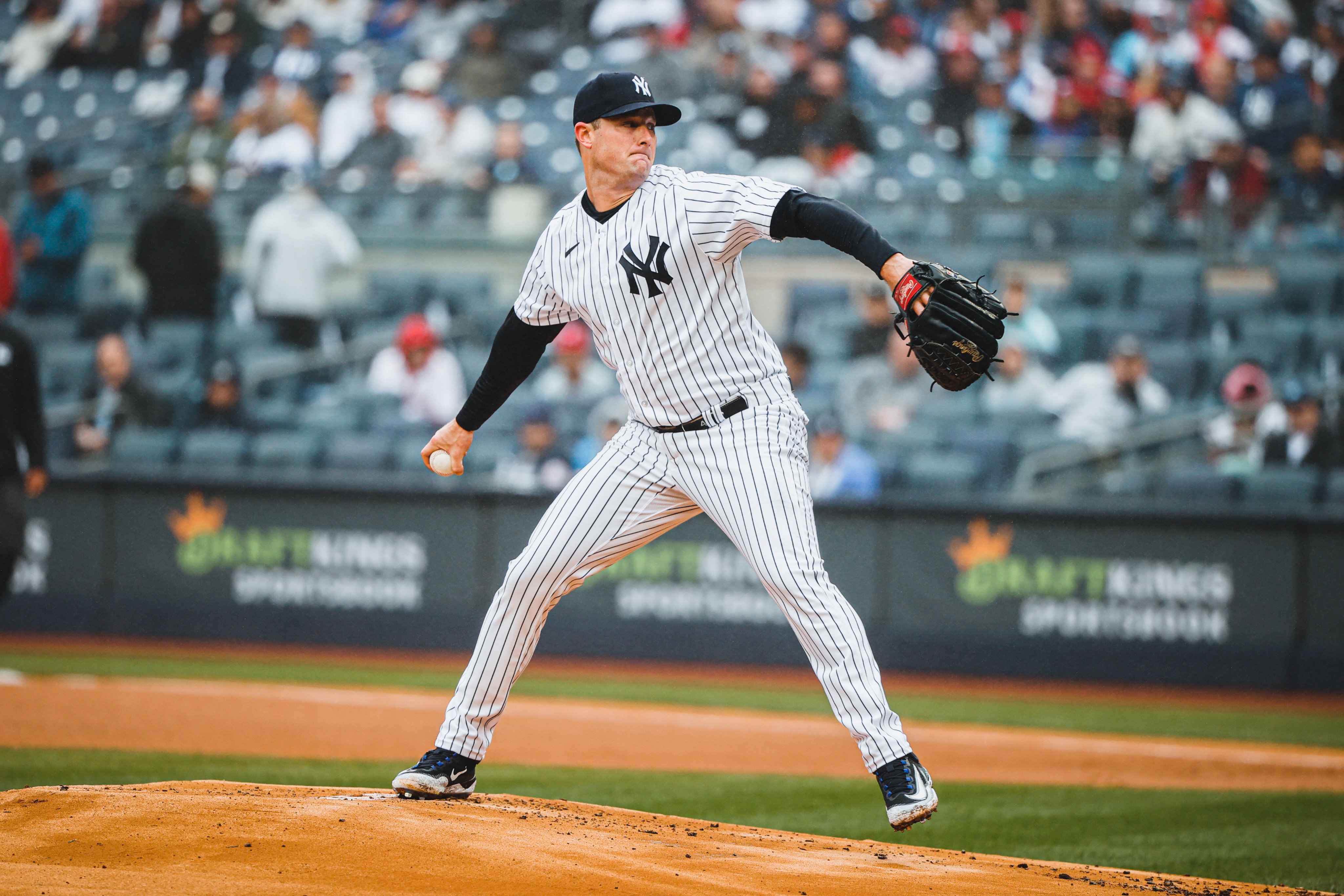 Gerrit Cole pitches against the Phillies. 