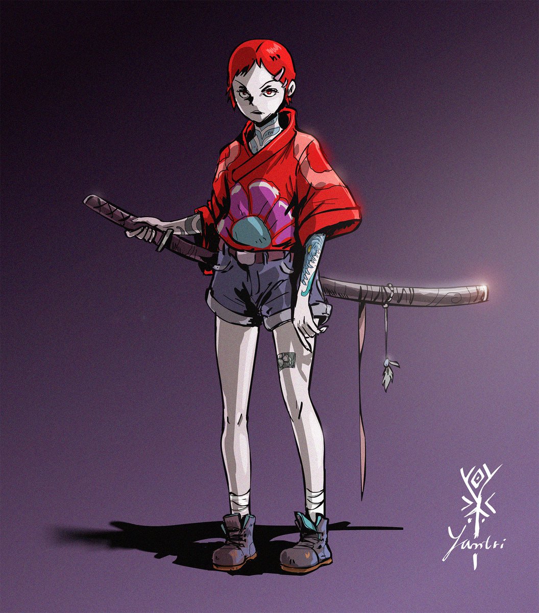 Isn't she a badass? 💪#art #character #manga #creative #originalart #yantriart