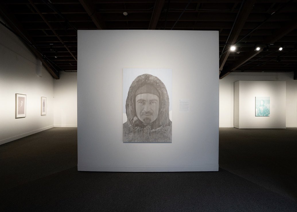 View of Chris Cran’s EXPLORE exhibit of portraits of <a href="/RCGS_SGRC/">Royal Canadian Geographical Society</a> Fellows, now open at <a href="/whytemuseum/">Whyte Museum</a> in #Banff. Front and centre, the great Arctic biologist Dewey “Blue Goose” Soper. 📷 <a href="/joshsegeleski/">Josh</a> @cangeo