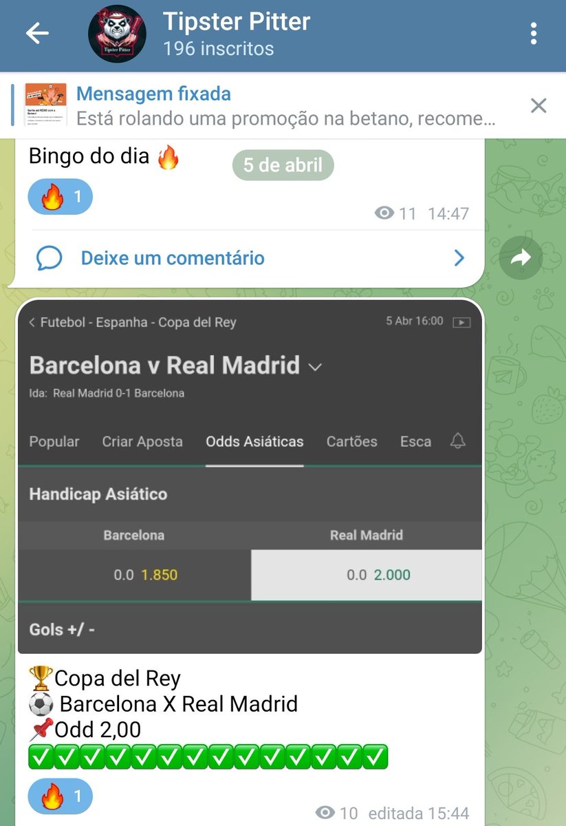 TipsterPitter's tweet photo. VITORIA REAL MADRID PAGOU
DEIXEI APOSTA PRO JOGO FLAMENGO..., SORTEIO DE BANCA em 200
TELEGRAM: https://t.co/dClZcC4QIK

#Libertadores #apostas #betano #bet365 #Flamengo https://t.co/xdsbntnNna