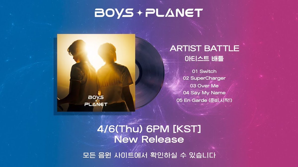 kchartsmaster's tweet photo. Boys Planet mission songs will be released today at 06PM KST. Which song are you most excited to listen? https://t.co/IzBqovY2u4
