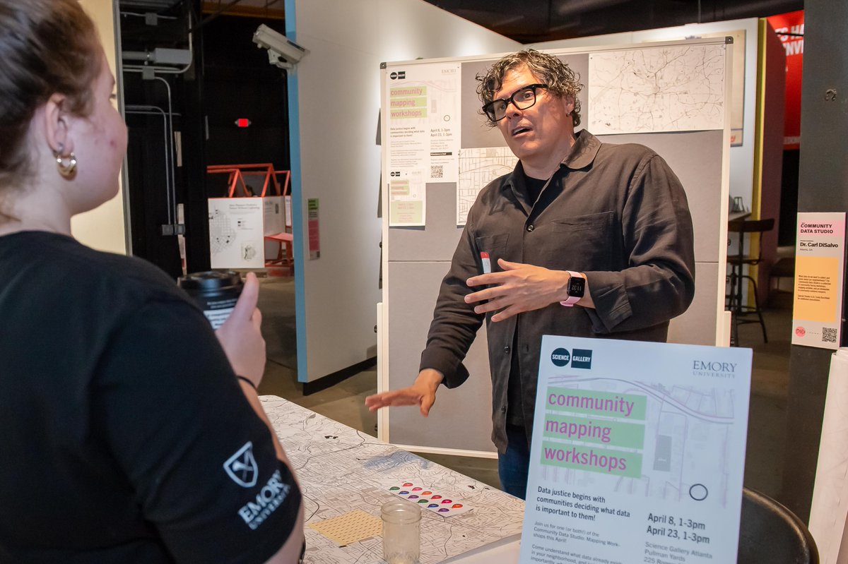 We want to know what makes your neighborhood unique! Join Carl DiSalvo (@gtcomputing  + @gt_lmc ) this Saturday for a workshop in local data mapping. Visit the link-in-bio for more details!
#sciencegallery #sciencegalleryatlanta #justice #datajustice