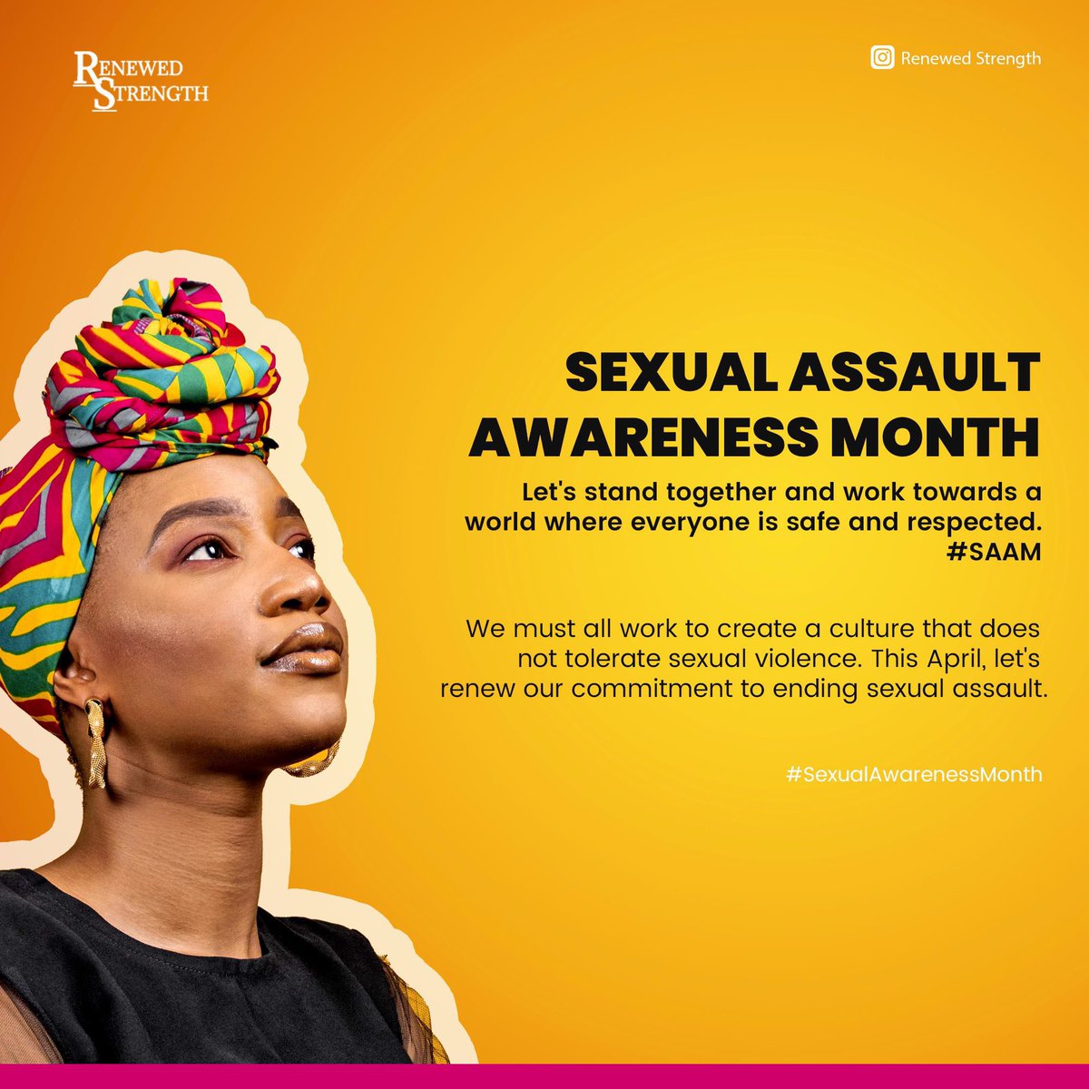 April is Sexual Assault Awareness Month! Let’s stand together! #StopSexualViolence