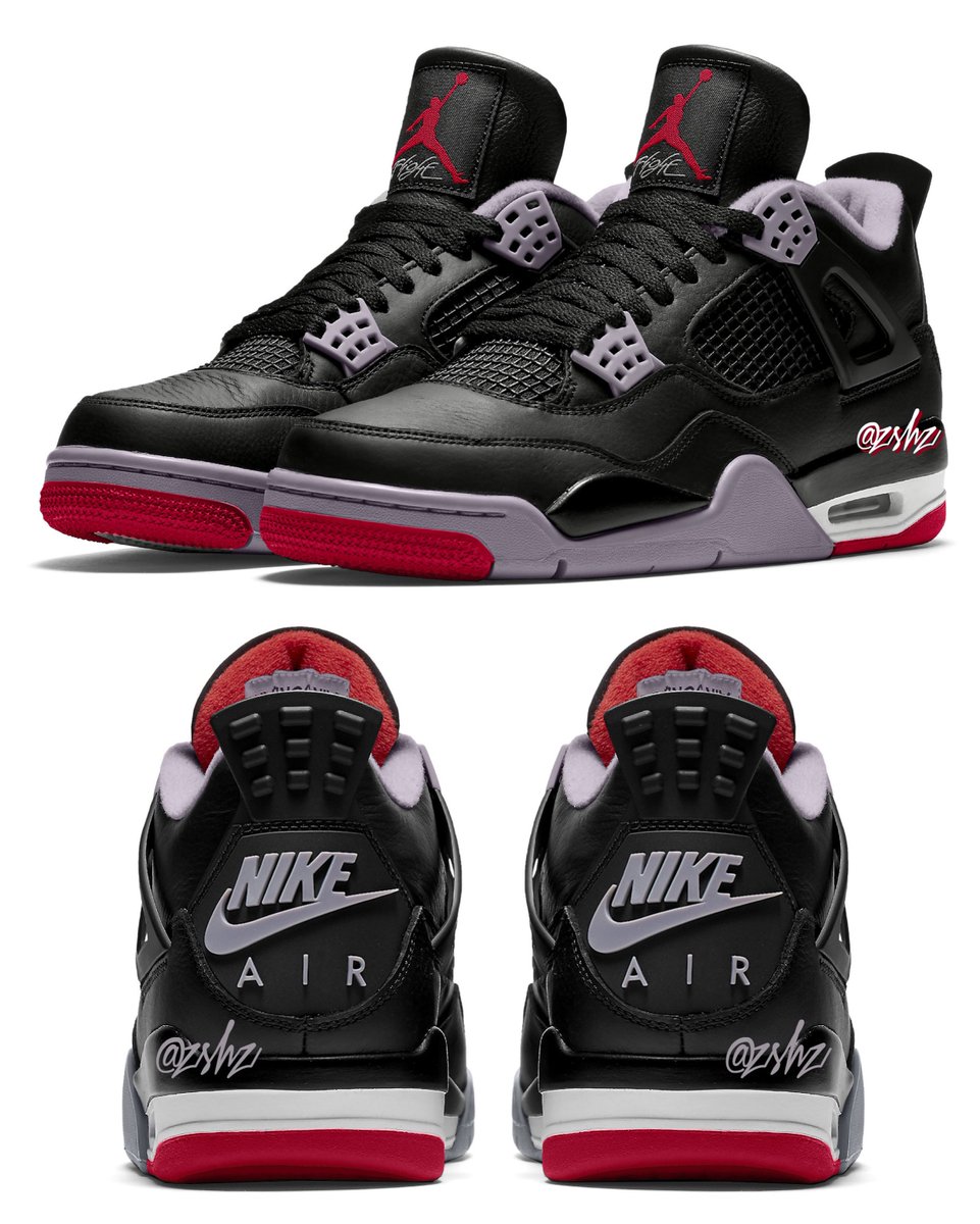 zSneakerHeadz's tweet photo. “Bred Reimagined” Air Jordan 4 will have a premium leather upper. March 2024. 🥀 https://t.co/S2jhTAcv89