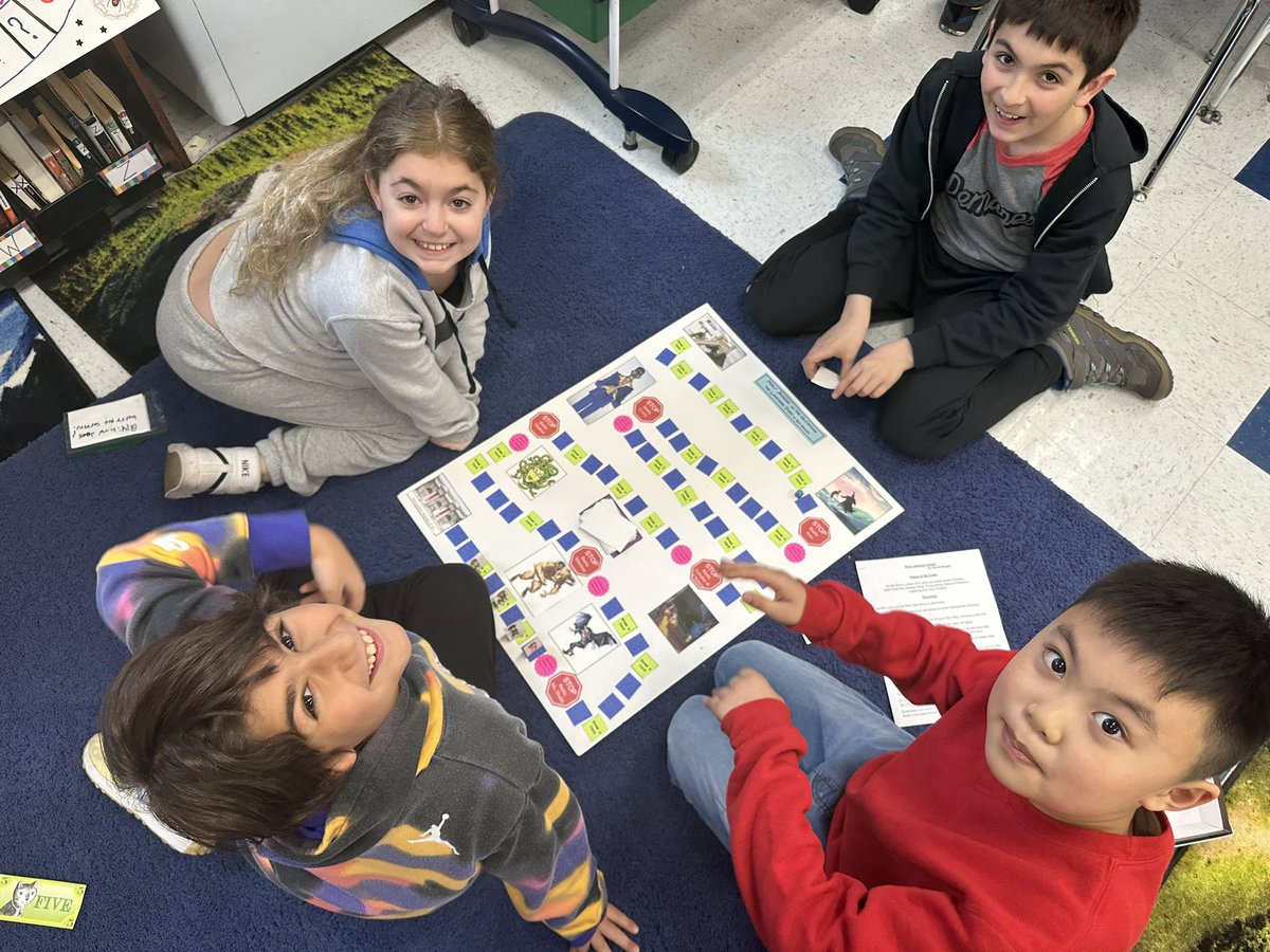 ChaboraMs's tweet image. Student choice is valuable in allowing different types of learners to show their strengths. Some of my students chose to make board games representing the Fantasy book that they chose to read during our Fantasy unit!