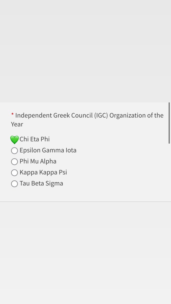 Vote for Chi Eta Phi Sorority, Inc. for IGC Organization of the Year! Voting ends tomorrow! 💚💛 #PVAMU #ChiEtaPhi #PVAMU23 #PVAMU24 #PVAMU25 #PVAMU26