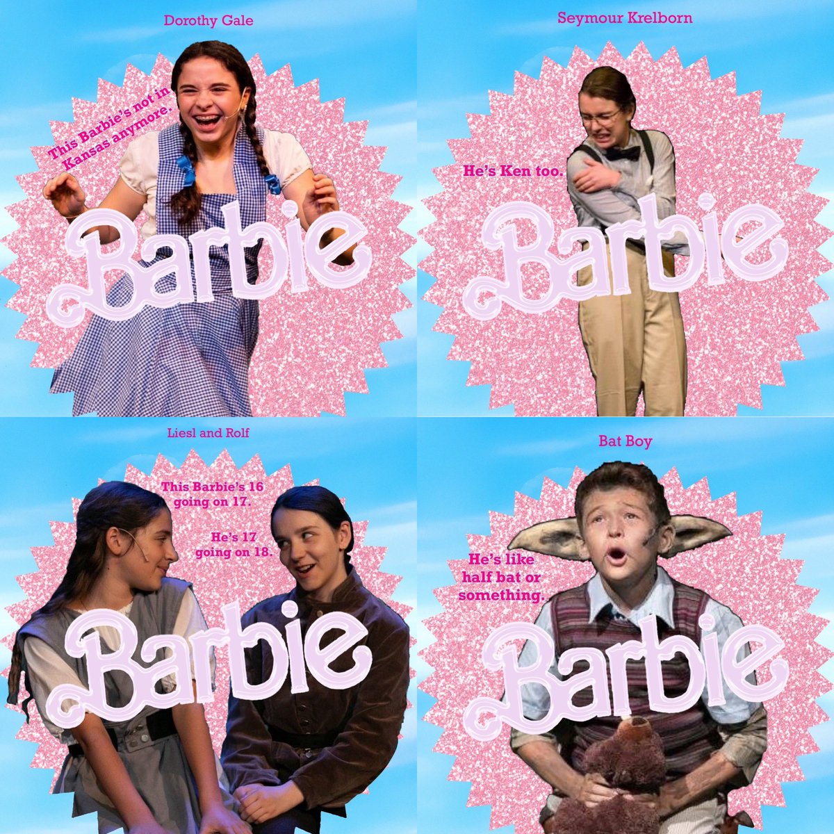 PlayOnStudios's tweet photo. We’re excited for the Barbie movie, but we’re even more excited for Musical Theater Camp! Musical Theater Performance runs July 5-August 4, with performances August 3. Sign up online now!
•
•
•
•
•
#playon #barbie #summercamp #theatercamp #barbiemovie https://t.co/RmM3ffAQqu