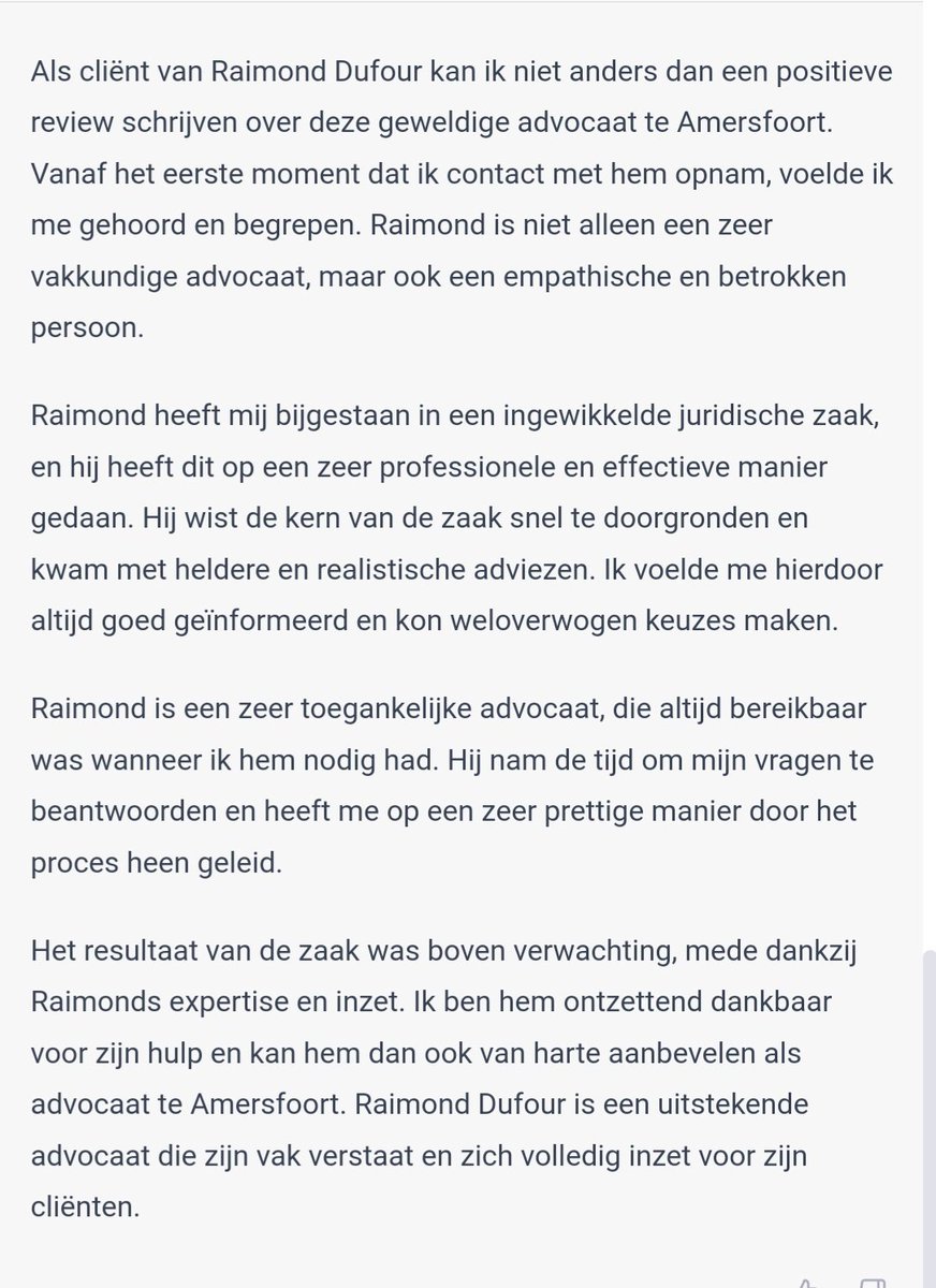 ...lees je het ook eens van een ander. Weliswaar ChatGpt, maar als het geschreven is, is het waar.
