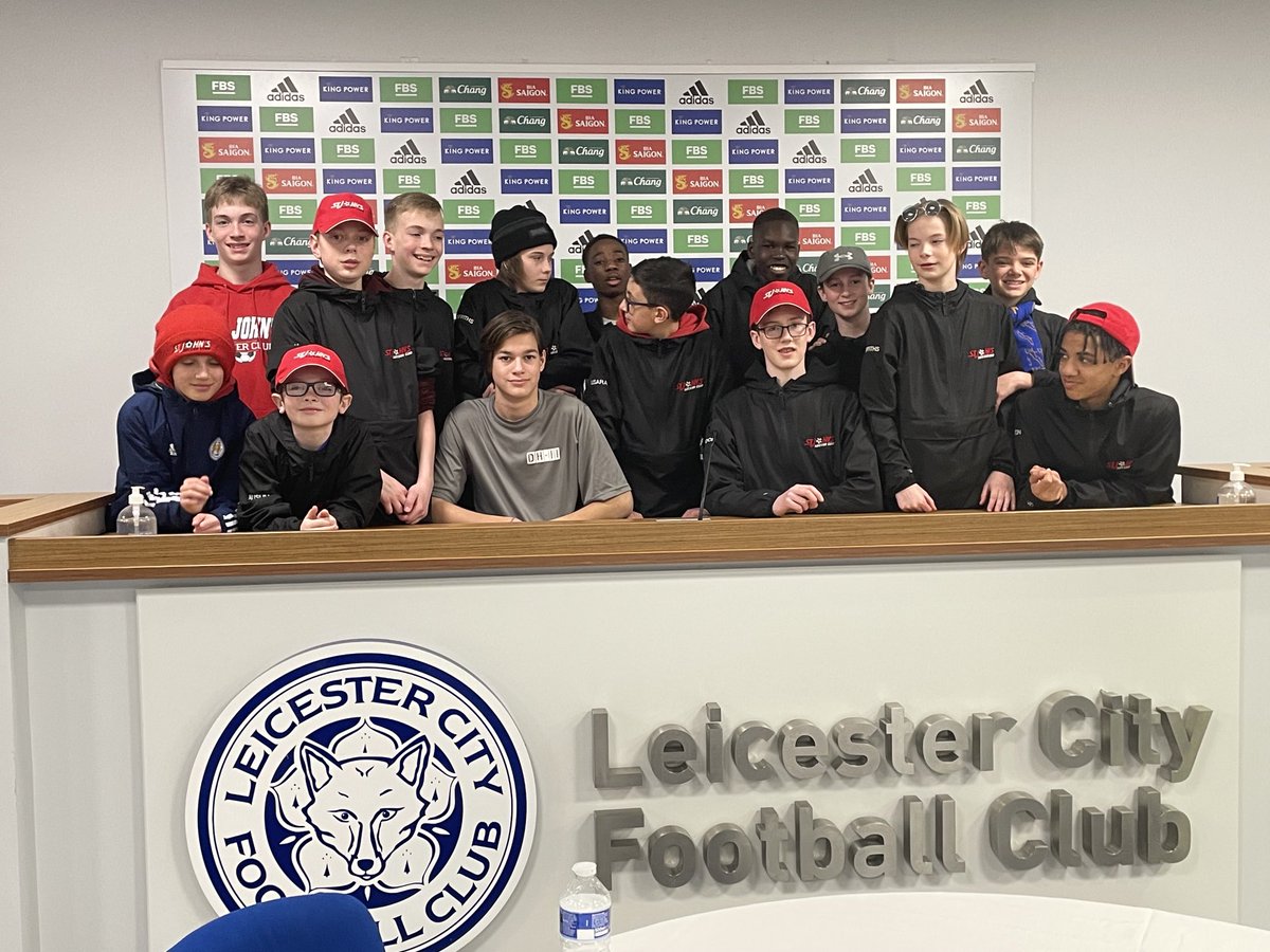 SJSC BU 14 finished a great day with a tour of King Power. We go back on Saturday to watch Leicester City vs Bournemouth FC. ⁦<a href="/St_Johns_Soccer/">St. John's Soccer Club</a>⁩ ⁦<a href="/SoccerNLSA/">NLSA</a>⁩. Off to London tomorrow to watch England vs Brazil at Wembley Women’s Finalissima.