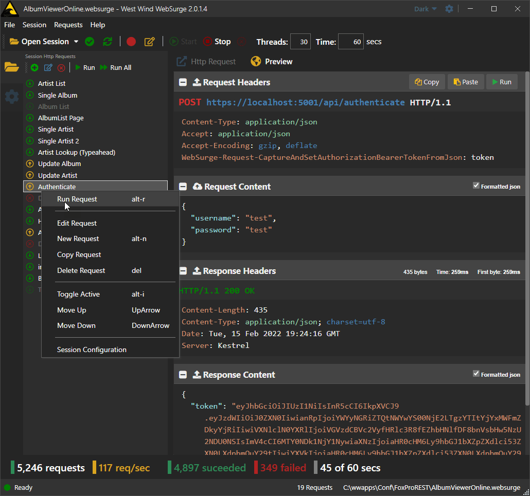 WebSurge1's tweet photo. West Wind WebSurge 2.2.7 is out. Here's what's new:

* New Saved Request Viewer
* Audio &amp; Image File Preview
* Improved Slow Request Display
* Import VS .rest/.http Files
* Improved OpenAPI Imports

https://t.co/VVBsQSW4FT #REST #LoadTesting https://t.co/cL8hN55TfS