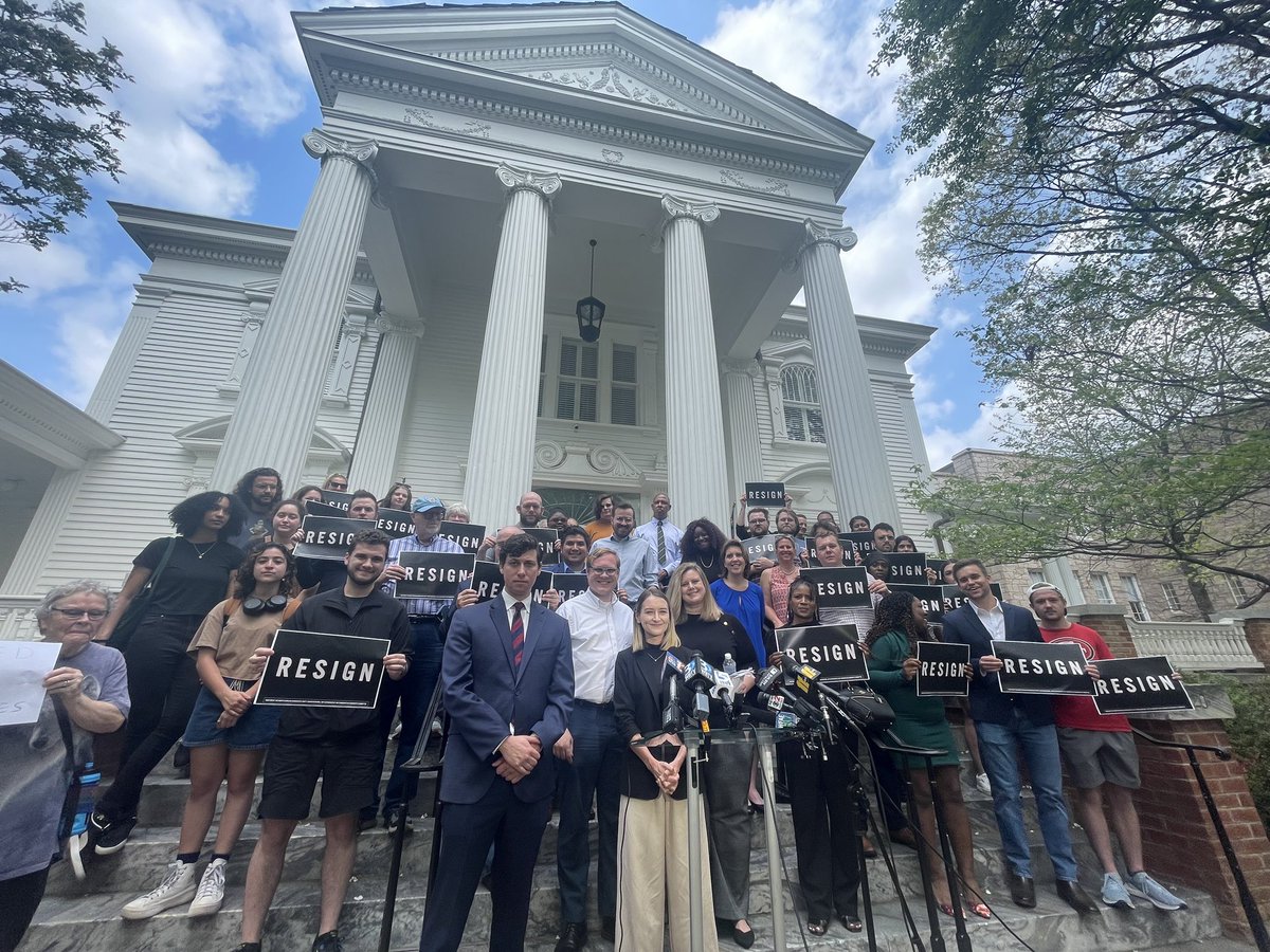NCDemParty's tweet image. Thank you to everyone who came out today to stand behind Chair @abreezeclayton at our press conference holding Rep. Tricia Cotham accountable for deceiving HD-112 voters by running as a Democrat and then switching her party affiliation once in office to Republican.