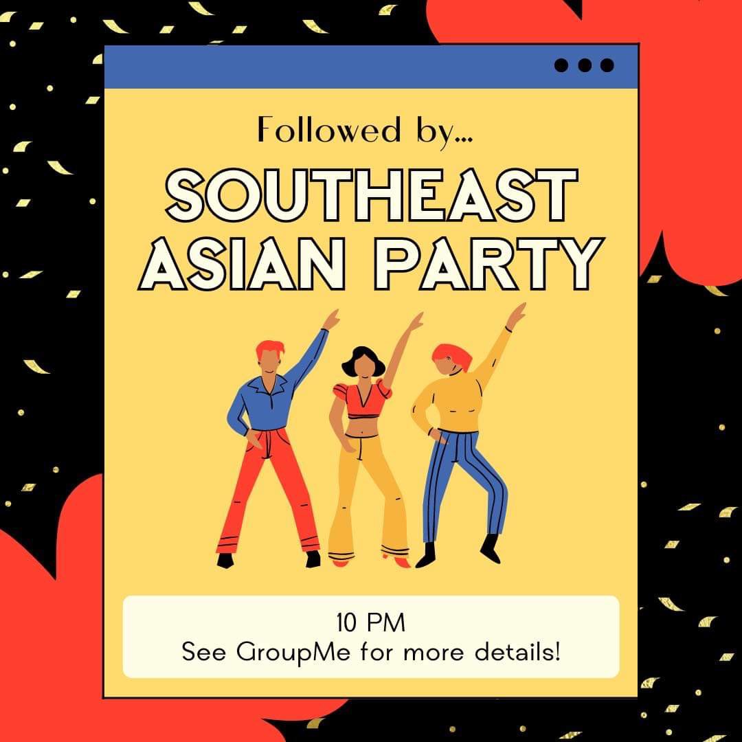 UPENNPPA's tweet photo. oh and y’all thought we were done? you thought wrong! southeast asian mixer AND party this friday 💥🌏💥 you have two options: come or regret missing out 🥳 https://t.co/IDxWDcANdj