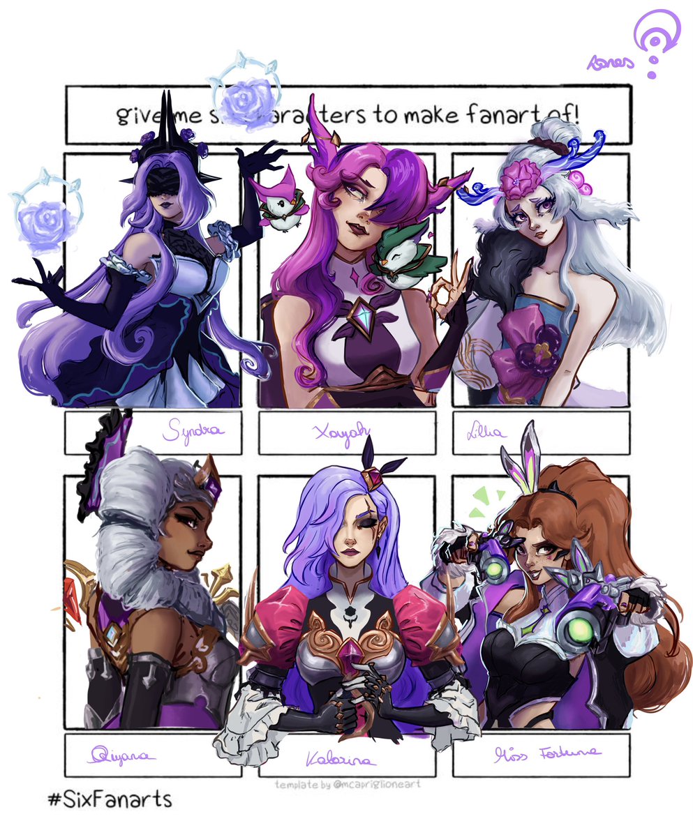 LonesArt's tweet photo. of course they all have their pink/purple skins 

<33 hope u guys like it as much as I had fun making them 
(Perhaps maybe they’ll be become stickers)

#ArtofLegends #LeagueOfLegends https://t.co/NeDt8ydtQ8