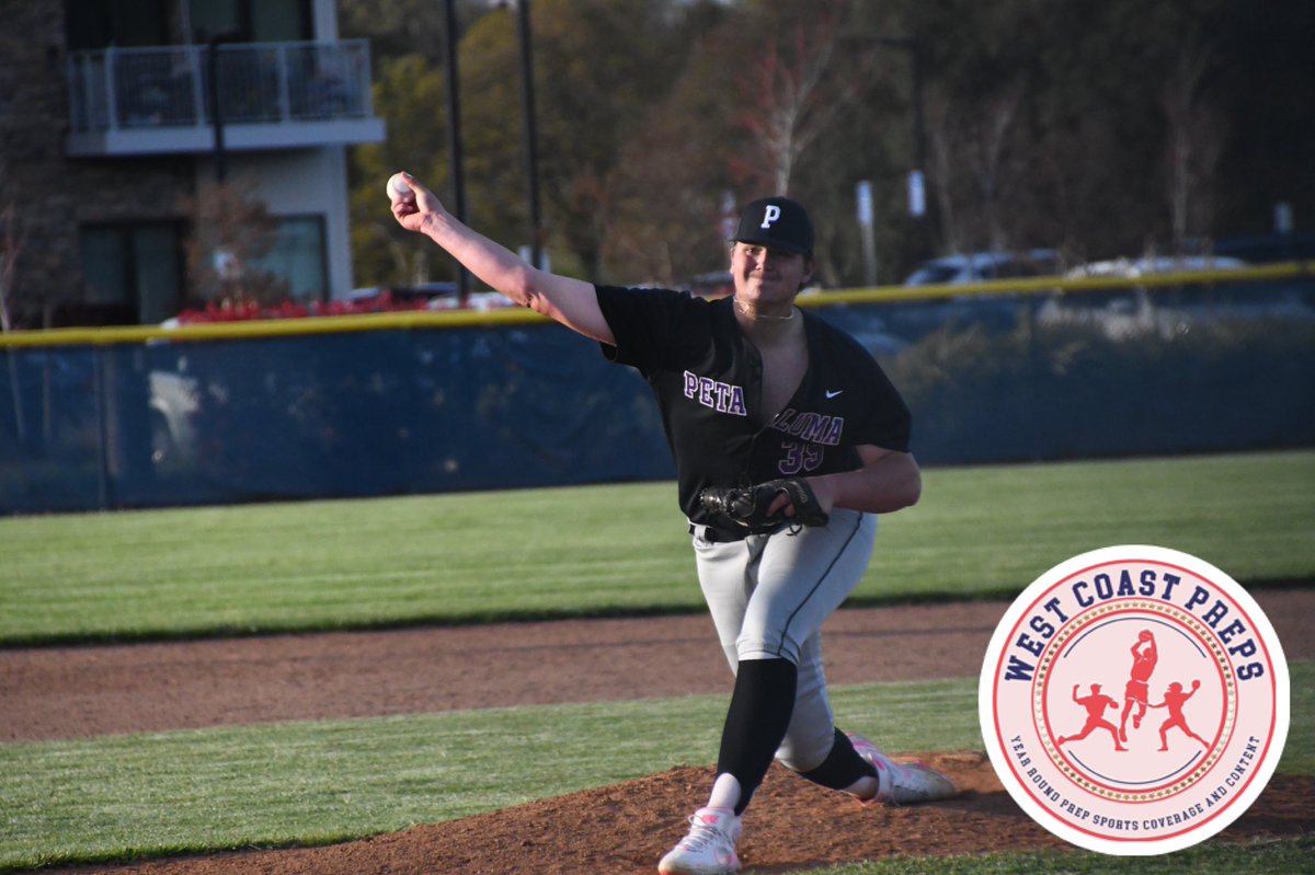 Petaluma senior Aaron Davainis delivered in every possible way yesterday 💪🏼

- Complete game shutout  

- Eleven strikeouts 

- RBI double

Story: westcoastpreps.com/the-petaluma-w…