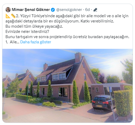Sizi ev sahibi yapamam  belki ama çalışıp inşa edeceğiniz, sıcacık bir yuvaya dönüştürüp ailenizle huzur içinde yaşayıp yaşlanacağınız bir ev projesini ücretsiz verebilirim.

Hayalleri olmadan yaşayamaz insan. Biliyorum en çok buna ihtiyacımız var bugün!

*Kolay inşa edilebilir