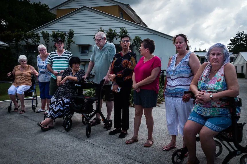 Imagine going up to this group of older people who've been paying their rent on time for 10 years and saying "times up, you're evicted". But that's exactly what the Governements doing, for many leaving no other alternative but to sleep in their cars abc.net.au/news/2023-03-2… #NRAS