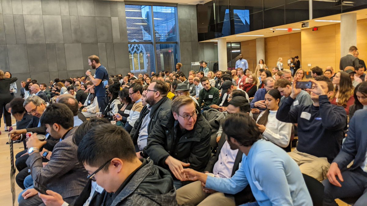 rickspence's tweet image. My first in-person tech event in three years!
Full house at &quot;Best of Tech TO&quot; at Rotman, U of T.
It takes a village to raise a startup.
#TechTO