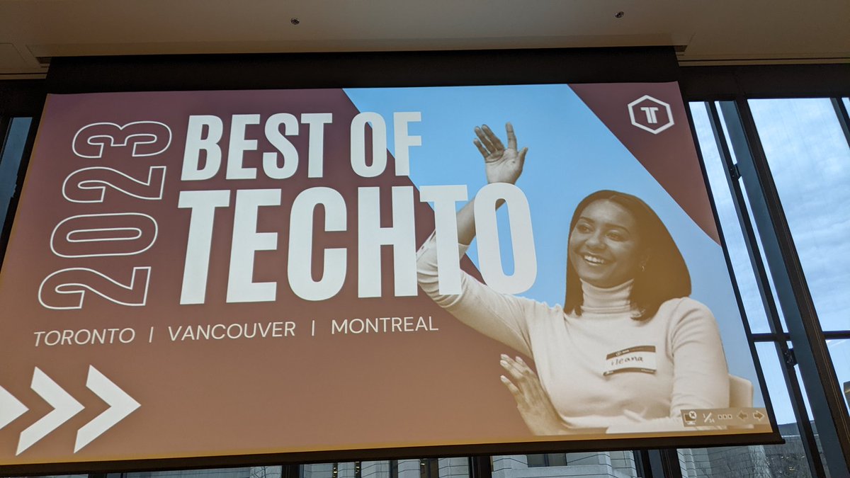 rickspence's tweet image. My first in-person tech event in three years!
Full house at &quot;Best of Tech TO&quot; at Rotman, U of T.
It takes a village to raise a startup.
#TechTO
