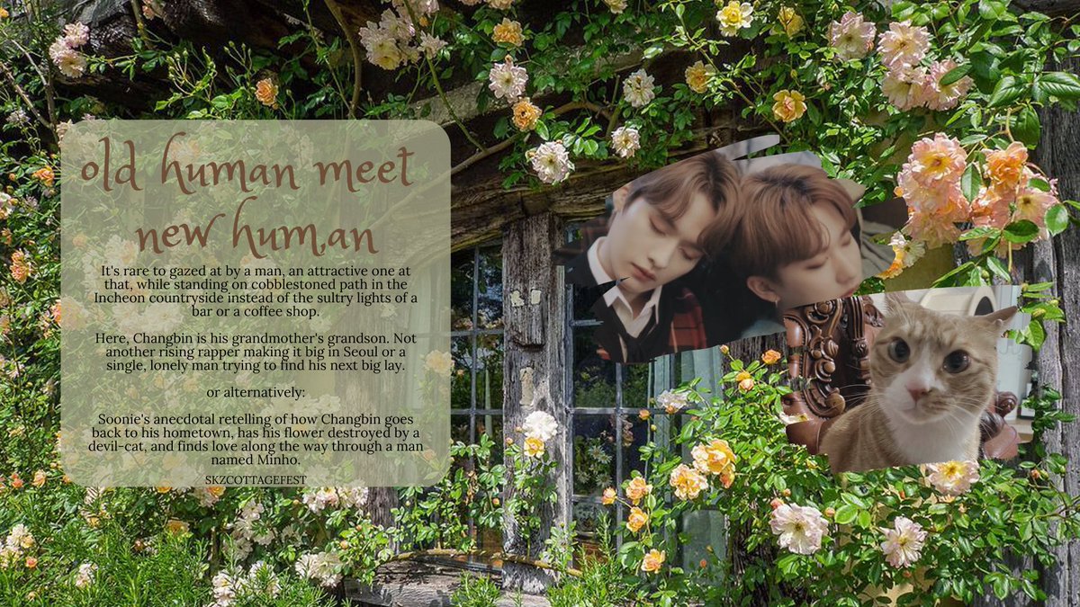 old human meets new human

❥ 3.7k
❥ Teen &amp; Up
❥ Minbin
❥ Countryside Living, Hurt/Comfort, Falling In Love, Strangers to Lovers

🔗archiveofourown.org/collections/SK…