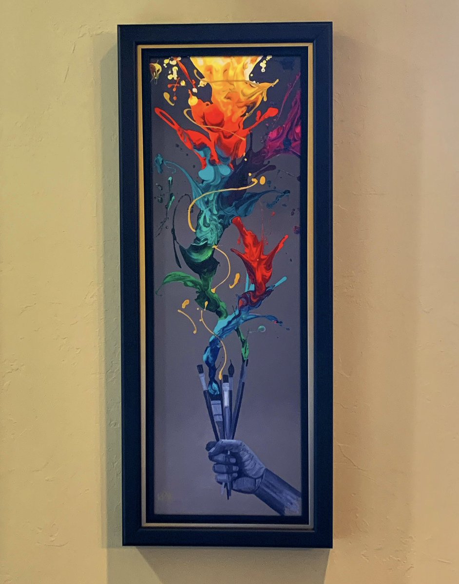 brady_iba's tweet photo. First Kre8 piece of art. Love his work and can’t to get more. Shannon and I got this on our honeymoon. Cool wait to remember a great trip. #114/200 https://t.co/WfFebXaVoz