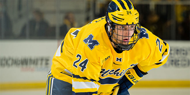 chnews's tweet photo. 'More Than Just Hockey' ... For Holtz, and Wolverines, That's True in More Ways Than One - https://t.co/SGlGbQfXD2 @umichhockey https://t.co/zHocpr28dE
