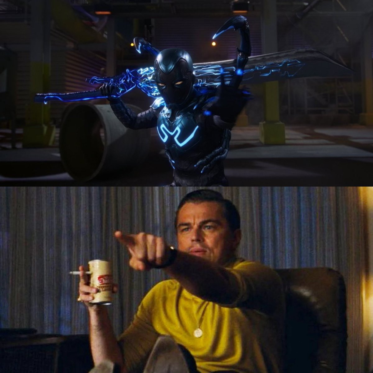 blurayangel's tweet photo. Final Fantasy fans seeing Cloud’s Buster Sword in #BlueBeetle trailer https://t.co/ivTIk9ZDB1