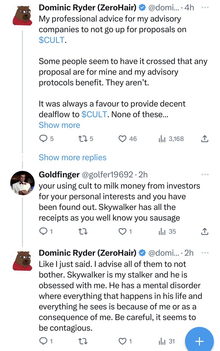 It's really disgusting to see a developer blaming his mistakes on someone asking questions, I have been open about my depression issues cuz of a back injury 3 years ago. Don't go personal <a href="/dominicVEMP/">Dominic Ryder | POD 🗳️</a> you don't want to go there, trust me. Mental health is not something to joke