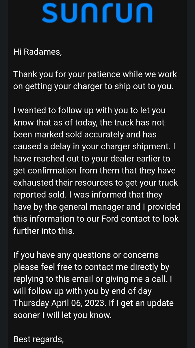 Outlaw032's tweet photo. @Ford this is the type of terrible representation your counterpart dealers are giving customers. Nearly 10 weeks later &amp; truck not reported sold. https://t.co/DUWMCGzKl2