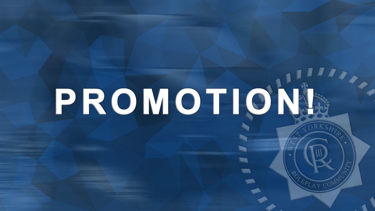 WYRoleplay's tweet photo. Our March Promotion results are in!
Congratulations to:

PS 2802- Roads Policing
PS 2292- Firearms
PS 5243- District Response
PS 1815- District Response
Insp 7258- Firearms
Insp 2177- District Response

@WYRoleplay #Fictional #TeamWYRPC https://t.co/fi0s67GOcE