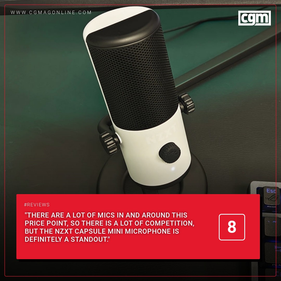 CGMagonline's tweet photo. "There are a lot of mics in and around this price point, so there is a lot of competition, but the NZXT Capsule Mini microphone is definitely a standout."
https://t.co/RiCAjd4ZBU
#NZXT #USBMic #CondenserMic #NZXTCapsuleMini https://t.co/IVqf2DBf8w