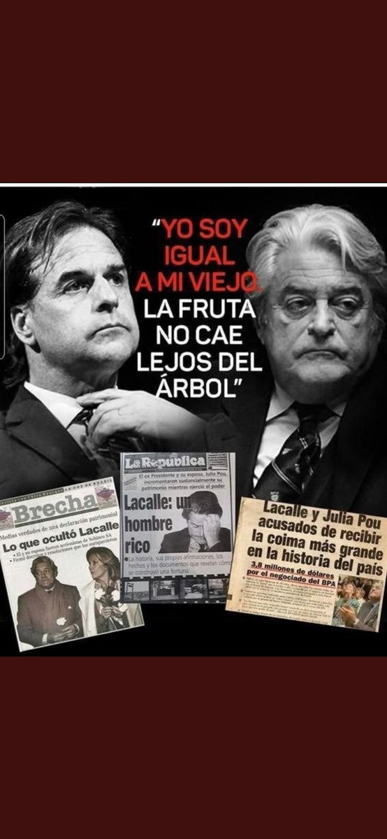 FabyEze12's tweet photo. No hay delito q les falte
Bien preparados @LuisLacallePou 
#Astesiano #Marset #Cardoso #Caram #KatoenNatie #Espionaje #MontePaz #Esquerra #Bascou #Moreira #Penades 
#ExoneracionAlfie #ExoneracionArbeleche #Pescado #Movistar #Neptuno #Dron #Ultrafrezer #Hercules ... Me cansé!🤮🤬 https://t.co/7oFba7jXFs