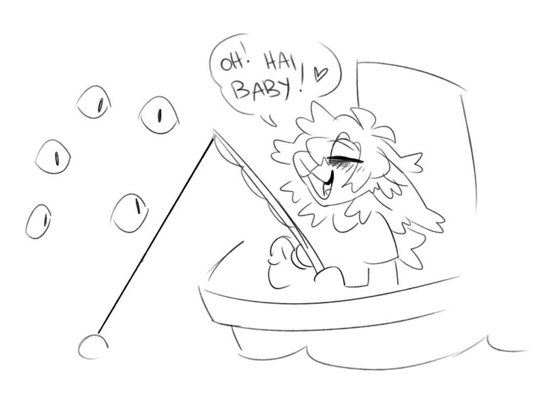 Playing DREDGE while dating eldritch horror god be like: 