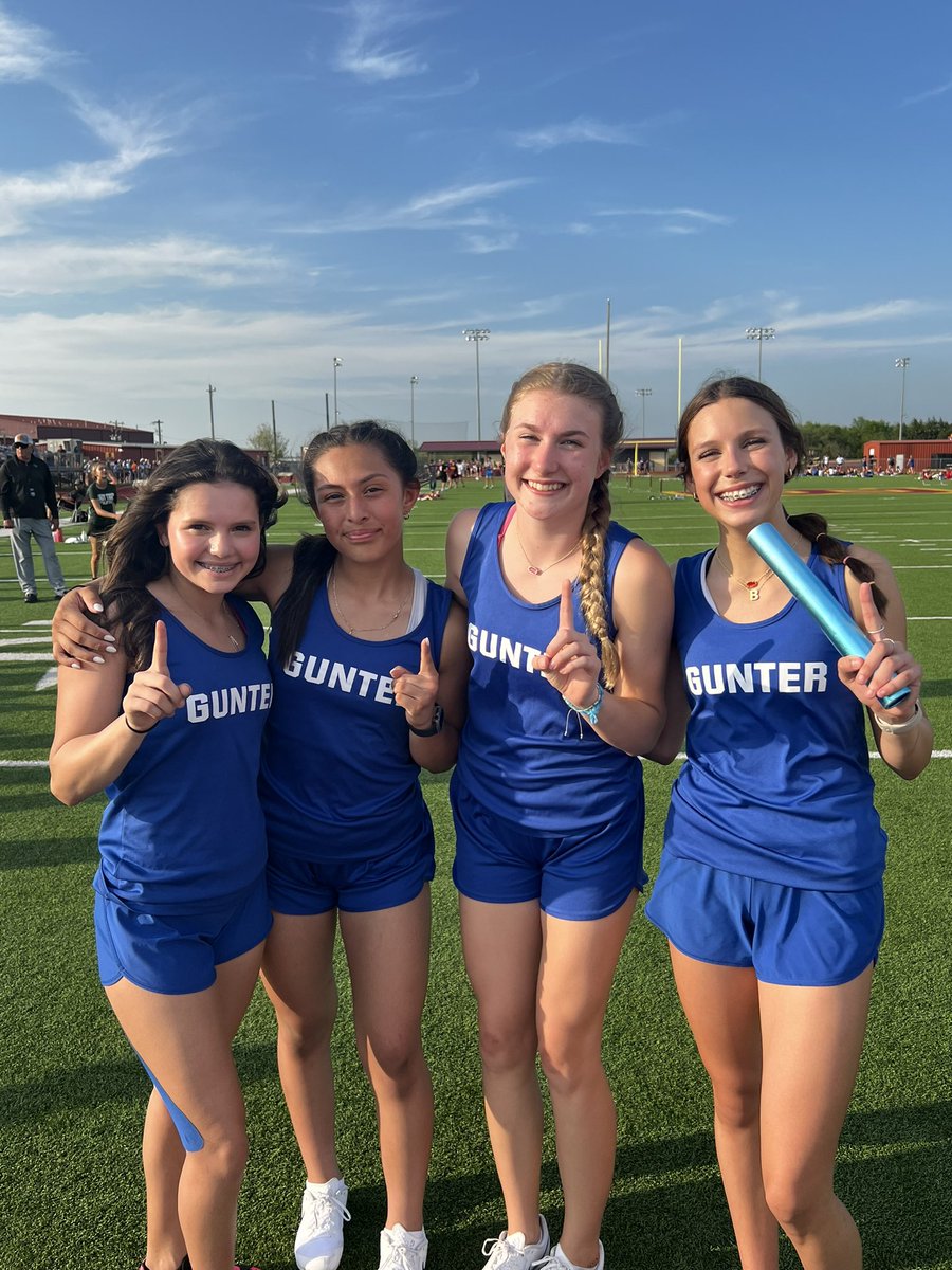 Your 8th Grade 4x200 District Champions!! With a time of 1.50!!
