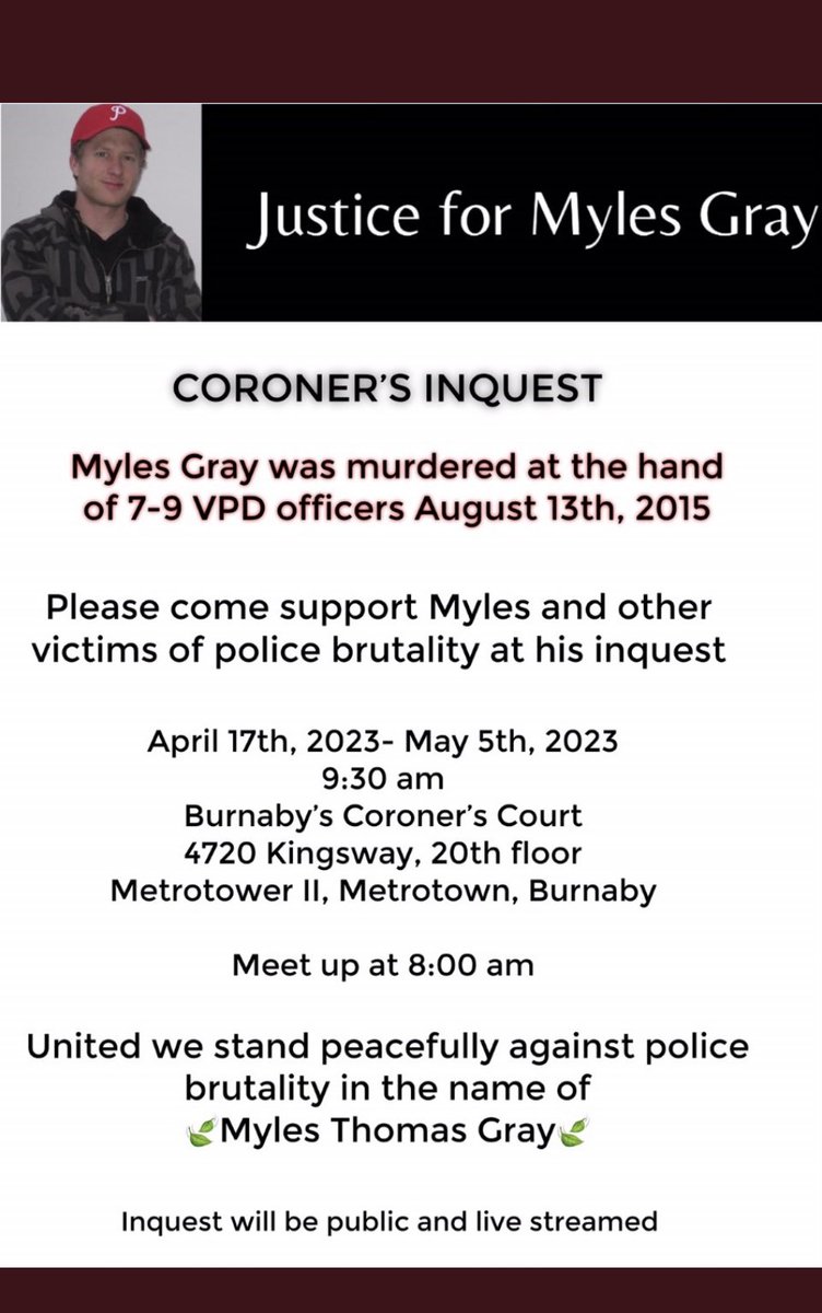 #JusticeForMylesGray #AlwaysFilmTheVPD #timeforpalmertoresign