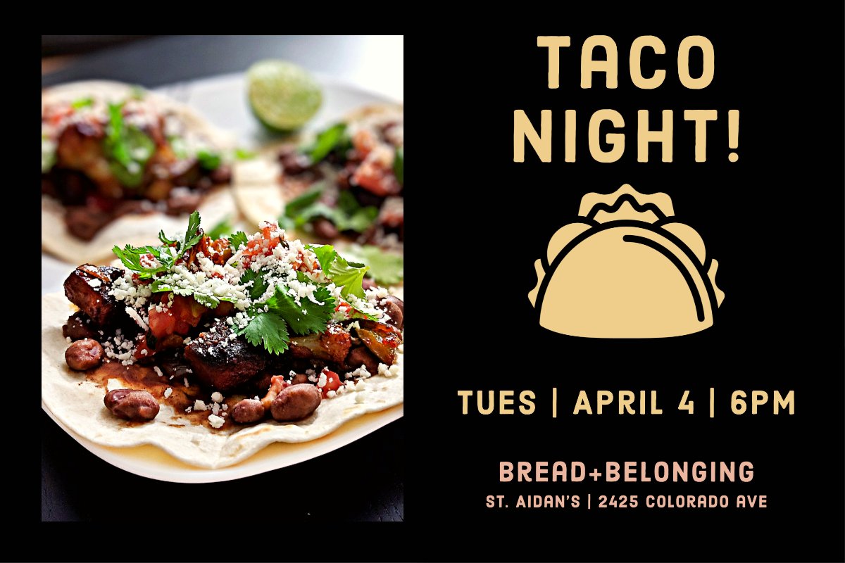 Holy Week with Tacos - Welcome back from spring break! We've got a number of ways for you to observe Holy Week and one important opportunity to eat tacos. - mailchi.mp/954f0812204d/h…