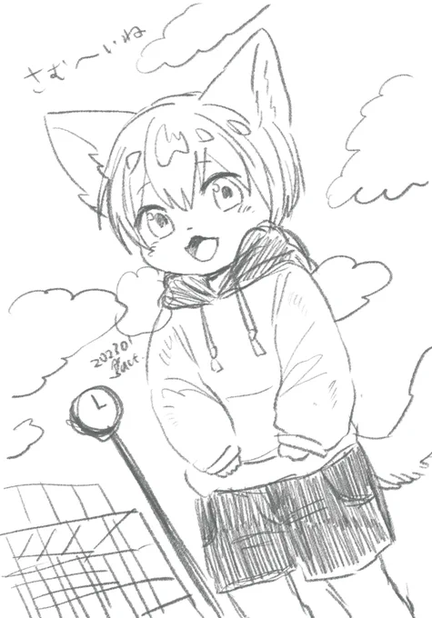 寒い日に描いた 