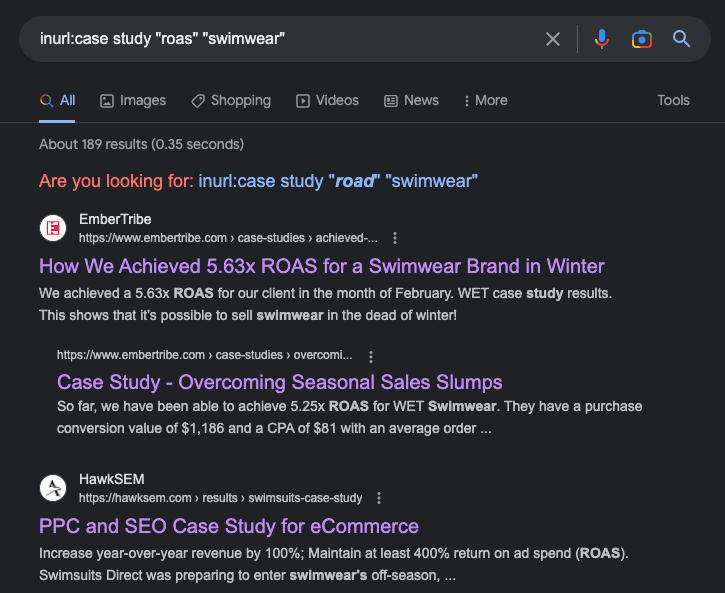 pingpunit's tweet image. About to run Facebook ads for new niche? 🤔

One way to get insights and inspiration is by studying case studies from other successful brands in that industry. 

Simply Google:
inurl:case study "roas" "industry"