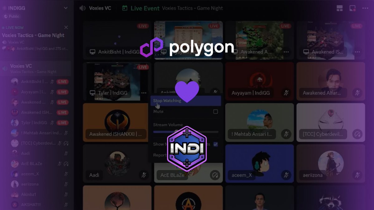 0xPolygonEco's tweet photo. A BIG ROUND OF APPLAUSE
๐๐ฟ๐๐พ๐๐ฝ๐๐ผ๐๐ป๐๐ผ๐๐ฝ๐๐พ๐๐ฟ
Thank you to @IndiGG_DAO for powering 24 gaming sessions for the #PolygonGAMEON campaign in the IndiGG Discord Server.
We couldnโt have done it without you ๐๐ฎ https://t.co/jR1cBmpw5Z