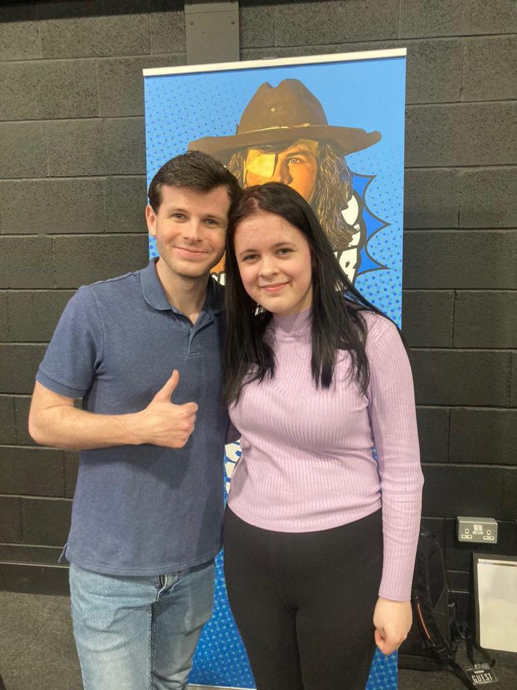Comic con Aberdeen when my beautiful daughter Caitlin met the wonderful Chandler Riggs, she adores him n was so nervous but he was a wee star and put her at ease, memories forever  #ComicConAberdeen #Family #TWD #ProudDad #TWDFamily 💚💚
