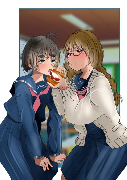 「blurry school uniform」 illustration images(Latest)｜21pages