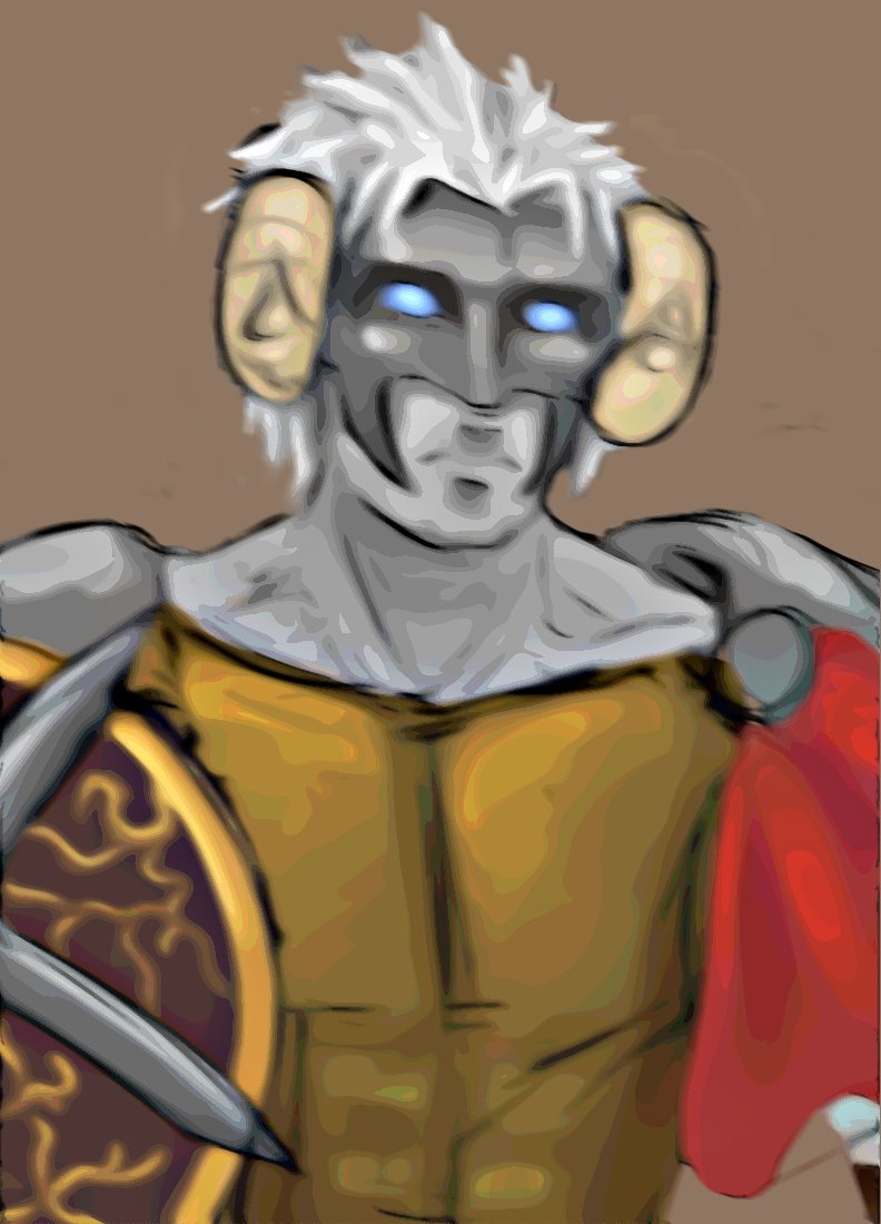 #b3d #blender #blemder3d Made my 2nd #DnD  character in blender based on my 5-minute sketch. He's a Goliath gladiator (fighter) named "B' Rock". Let's hope he doesnt die :)))