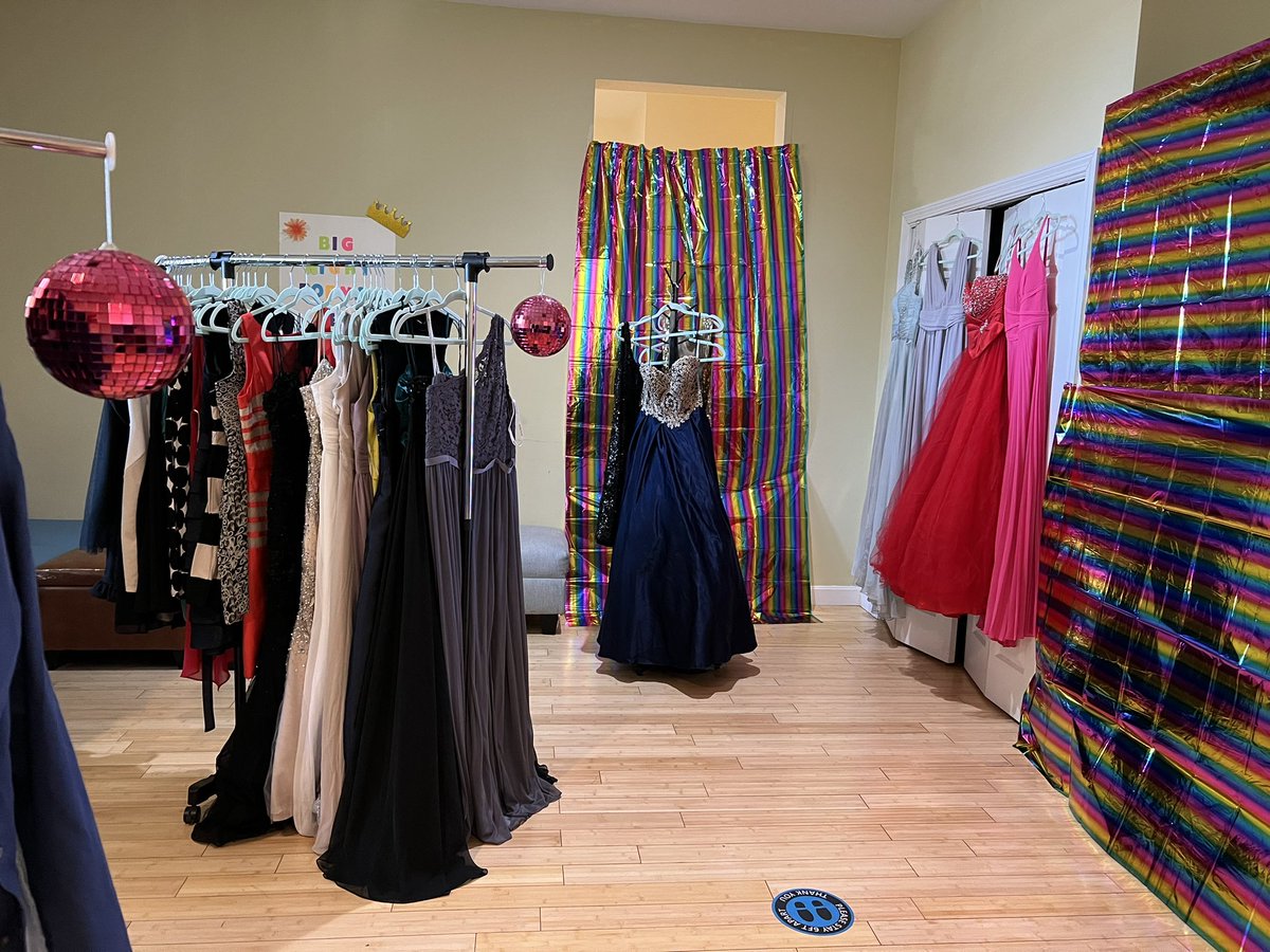 My students planned and hosted a free pop up boutique for members at the <a href="/HouseofPossible/">House of Possibilities</a>. Members picked out their formal wear for their big night out! It was such a joy to watch this unfold after all their work this semester! #glam #sparkle #inclusion